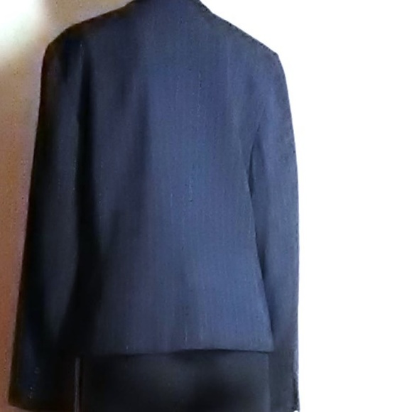 Chaps New Black Pinstripe Blazer Size 14 - Picture 7 of 7